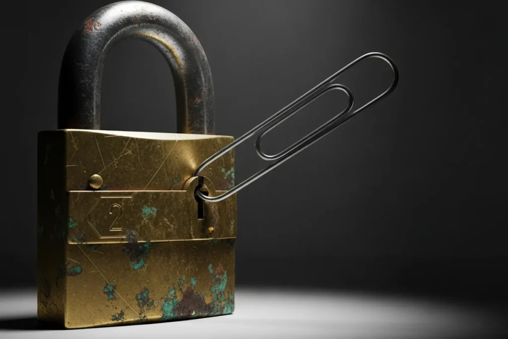 How the History of the Paperclip Unlocked Bureaucratic Oppression and Quiet Rebellion Modern paperclip acting as lock pick