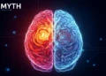 10% Brain Myth: 9 Scientific Reasons That Claim Never Held Up Brain heatmap graphic incorrectly suggesting 10% activity.