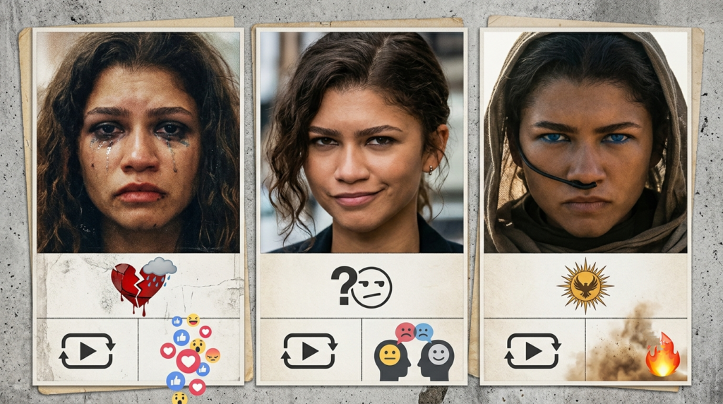 The "Zendaya Stare" Deconstructed: What a Viral Parody Reveals About Gen Z's Biggest Star The "Zendaya Stare" Deconstructed: What a Viral Parody Reveals About Gen Z's Biggest Star